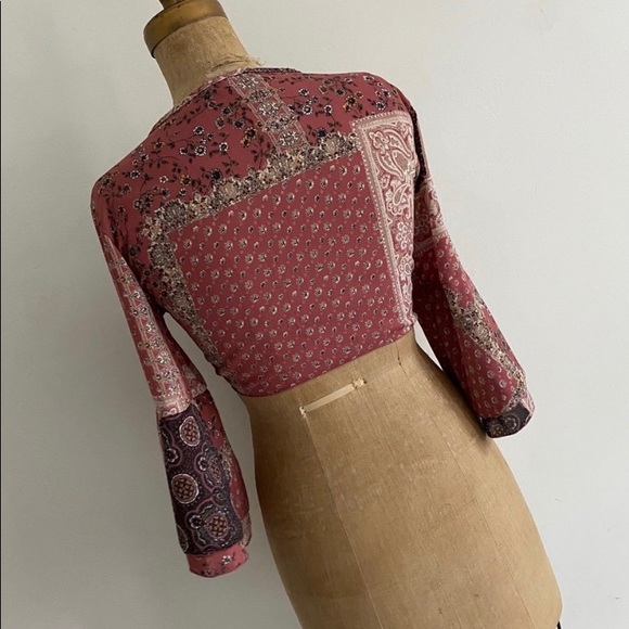 Neutral Pink Boho Top - Picture 4 of 4